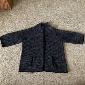 Talbots dark grey cardigan size 2X